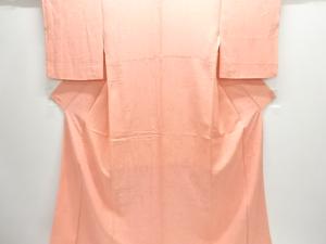 唐花模様織出し色無地着物